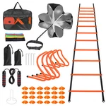 42PCS Speed & Agility Training Set W/ Football Ladders Cones Hurdle Carry Bag. Fixed Price $89.99.