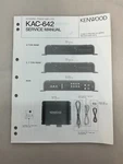Kenwood KAC-642 Original Service Manual Free Shipping. Fixed Price $14.00.