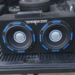 Power Acoustik Gothic Double Subwoofer Terminator Enclosure Universal Fit. Fixed Price $400.00.