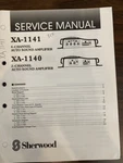 Sherwood XA-1141 XA-1140 Amp Service Manual **original**. Fixed Price $15.69.