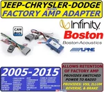 2009 Mitsubishi Raider For Premium Sound Infinity / Boston Oem Amp Adapter. Fixed Price $129.99.
