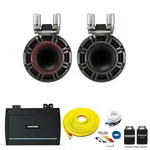 Kicker KMTC9 Black 9" Hlcd Towers With KXMA1200.2 Amp Wire Kit And Rcas. Fixed Price $2106.89.
