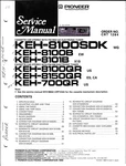 Pioneer KEH-8100SDK, KEH-8100QR Cassette Car Stereo Elect Tuner Service Manual. Fixed Price $20.00.