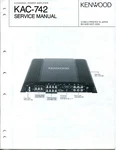 Vintage Kenwood Electronic Service Manual Channel Power Amp Model KAC-742. Fixed Price $14.00.