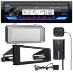 Jvc Single Din Marine Usb Bluetooth Receiver, Cover, Install Kit, Siriusxm Tuner. Fixed Price $214.49.