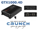 Crunch GTX1000.4D Digital Channel Amplifier Watts With Bass Remote. Fixed Price $210.92.