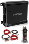 Kicker 43CXA6001 600W Monoblock Amplifier + Wiring Kit 2.0 Farad Capacitor. Fixed Price $362.97.