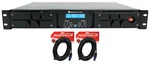 Rockville D14 7000W PEAK/2000W Rms Channel Power Amplifier Pro/dj Amp+cables. Fixed Price $339.85.