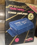Vintage Pyramid Gold Series Watts Car Amplifier PB-100G New Box. Fixed Price $55.00.