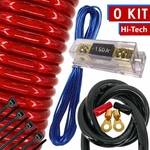 Hot Audiobank Gauge 5000W Car Amplifier Installation Power Wiring Kit Red. Fixed Price $46.99.