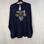 Bella Canvas Phoenix Arizona Route 66 Print Crewneck Long Sleeve Xl Navy Shirt. Fixed Price $19.49.