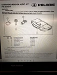 Polaris Rzr XP1000 Speaker Overhead Add-on Audio Kit (mtx) PART#2879514. Fixed Price $300.00.