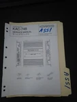 Kenwood KAC-748 Service Manual Original Repair Book. Fixed Price $49.99.