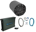 Kicker 46CWTB82 8" 600W Marine Loaded Subwoofer Enclosure+mono Amp+wire Kit. Fixed Price $398.94.