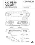 Service Manual For Kenwood KAC-PS541, KAC-X541. Fixed Price $13.65.