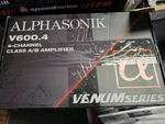 Alphasonik Venum Series V600.4 4-CHANNEL 1200W Max Power Car Audio Amplifier. Fixed Price $120.00.