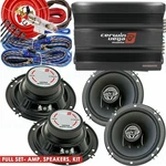 Cerwin Vega CVP1600.4D 1600W Amp + 4X XED62 6.5" Speakers 4-CH Kit. Fixed Price $289.99.