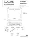 Service Manual For Kenwood KAC-X10. Fixed Price $12.40.