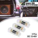 Universal Transparent Amp Anl Fuse With In-line Holder Pack Of 3. Fixed Price $17.84.