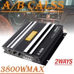 3800W 2 - Channel Car Amplifier: Truck Stereo Audio Speaker Device. Fixed Price $38.22.