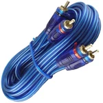 4 Absolute RCA20 Ft Male To 2-CHANNEL Blue Twisted Car Amplifier. Fixed Price $34.99.