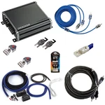 Kicker 46CXA8001 1600W Amp, 46PKD1 1/0 Kit & HA-RCA17 Stereo Cable. Fixed Price $799.95.