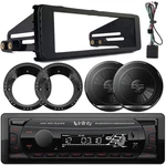 Infinity Single Din Receiver, 2X 6.5" 300W Speakers, Harley 98-13 Accessories. Fixed Price $145.99.